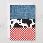 Cowboy-Cowgirl-Geburtstagsfeier Einladung (Rückseite)