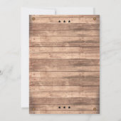 Cowboy Cowgirl GeburtstagspartyPoster Einladung (Rückseite)