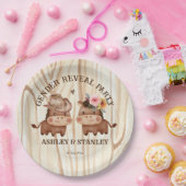 Cowboy Cowgirl Geschlecht enthüllt Party Pappteller (Party)