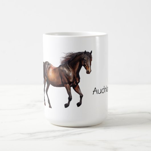Cowboy Cowgirl Horse Kaffeetasse (Mittel)