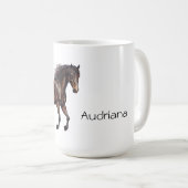 Cowboy Cowgirl Horse Kaffeetasse (VorderseiteRechts)