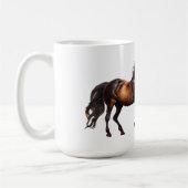 Cowboy Cowgirl Horse Kaffeetasse (Links)