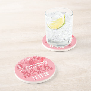 Cowboy Cowgirl Hut Vintag Save the Date Geschenke Getränkeuntersetzer