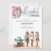 Cowboy Cowgirl Junggeselinnen-Abschied Cowboy Boot Einladung (Vorderseite)