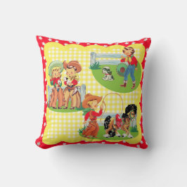 Cowboy Cowgirl Kids Western Babygeschenk Kissen