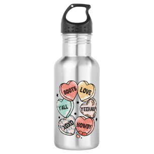 Cowboy & Cowgirl-Liebe   Western gepriesen Edelstahlflasche
