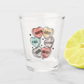 Cowboy & Cowgirl-Liebe | Western gepriesen Schnapsglas (Vorderseite)