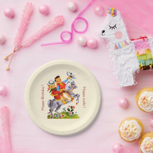 Cowboy-Cowgirl-Party Pappteller (Party)