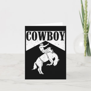 Cowboy Cowgirl Rodeo Reiten Country Western Karte
