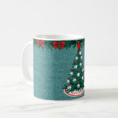 Cowboy Cowgirl Roping Weihnachtsbaum Tasse (Vorderseite Links)