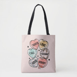 Cowboy Cowgirl Theme Hearts Tasche