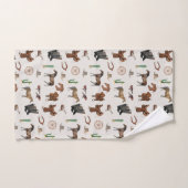 Cowboy Cowgirl Western Rodeo Country Pattern Badhandtuch Set (Handtuch)