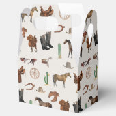 Cowboy Cowgirl Western Rodeo Country Pattern Geschenkschachtel (Geöffnet)
