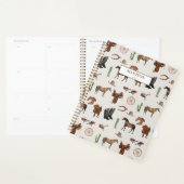 Cowboy Cowgirl Western Rodeo Country Pattern Planer (Anzeige)