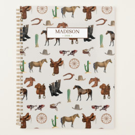 Cowboy Cowgirl Western Rodeo Country Pattern Planer