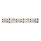 Cowboy Cowgirl Western Rodeo Country Pattern Satinband (Vorderseite)