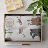 Cowboy Cowgirl Western Rodeo Country Pattern Seidenpapier (Geschenk)