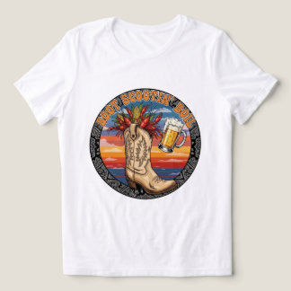 Cowboy Crawfish Queen T - Shirt! 🤠 👑 Tri-Blend Shirt