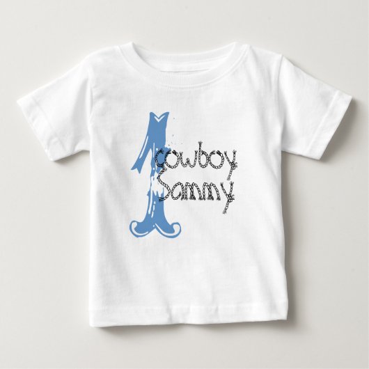 Cowboy Customizable 1st Birthday Tshirt (Vorderseite)