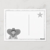 Cowboy Danke! Karte (Rückseite)