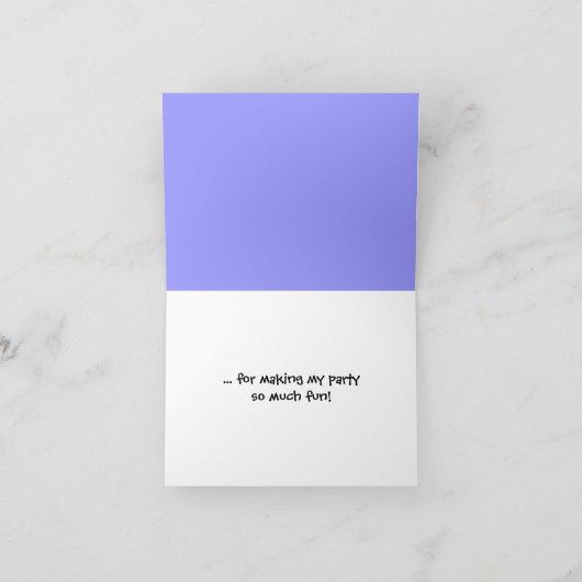 Cowboy Dankeschön Karte (Innenseite)