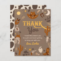 Cowboy Dankeschön Karte | Western Vielen Dank