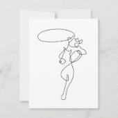 Cowboy Dankeskarte (Vorderseite)