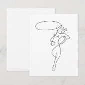 Cowboy Dankeskarte (Vorne/Hinten)