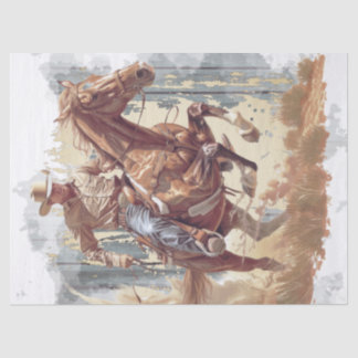 Cowboy Decoupage Seidenpapier