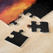 Cowboy, der auf dem Pferd eine Stimmung aufwirft Puzzle (Seite)