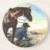 Cowboy, der den heiligen sandstein untersetzer (Vorne)