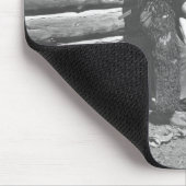 Cowboy, der einen Brief liest Mousepad (Ecke)