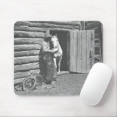 Cowboy, der einen Brief liest Mousepad (Mit Mouse)
