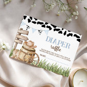 Cowboy Diaper Raffle Insert