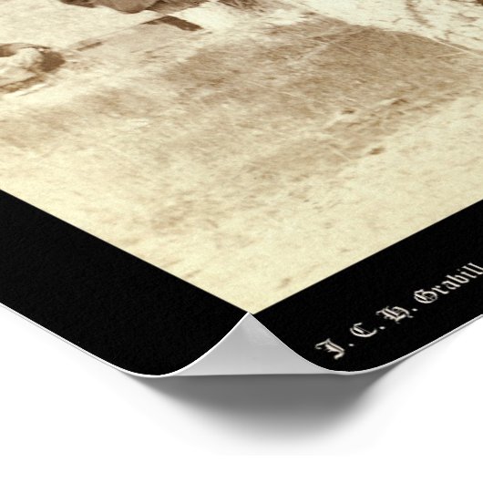 Cowboy Dinner Scene 1887 Poster (Ecke)