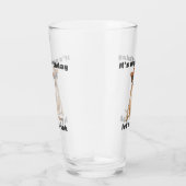 Cowboy Dog Birthday Glas (Rechts)