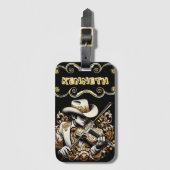 Cowboy Dreams on Strings Gepäckanhänger (Vorderseite Vertikal)