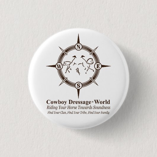 Cowboy Dressage® Button (Vorderseite)
