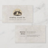 Cowboy Ehepaar - Visitenkarte (Vorne/Hinten)