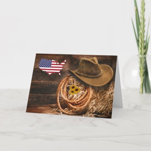 Cowboy Einladung (Vorderseite)