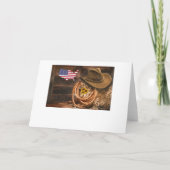 Cowboy Einladung (Rückseite)