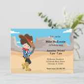 Cowboy Einladung (Stehend Vorderseite)