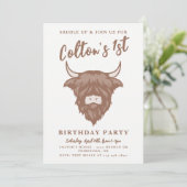 Cowboy-Einladung | Einladung der Kuh | WESTERN (Stehend Vorderseite)