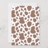 Cowboy-Einladung | Einladung der Kuh | WESTERN (Rückseite)