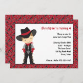 Cowboy - Einladungen (Vorne/Hinten)