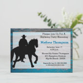Cowboy - Einladungen zum Geburtstag (Stehend Vorderseite)