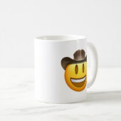 Cowboy emoji Gesicht Kaffeetasse (VorderseiteRechts)