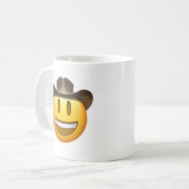 Cowboy emoji Gesicht Kaffeetasse (Vorderseite Links)