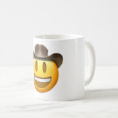 Cowboy emoji Gesicht Kaffeetasse (VorderseiteRechts)