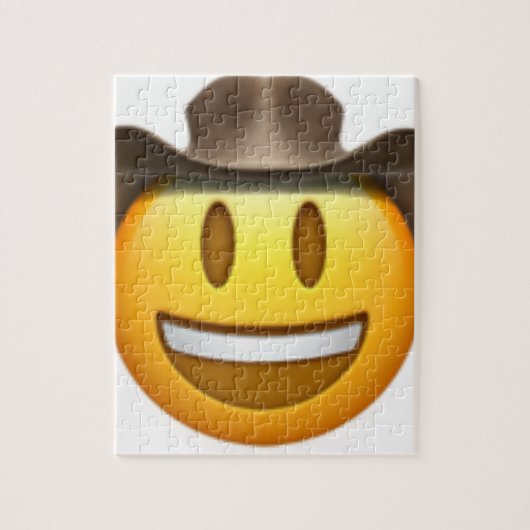 Cowboy-Emoji-Gesicht Puzzle (Vertikal)